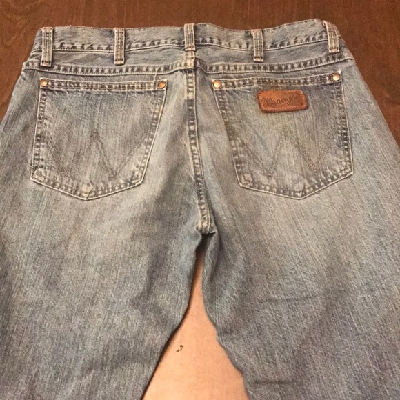 Wrangler slim boot cut blue jeans - Picture 2 of 2